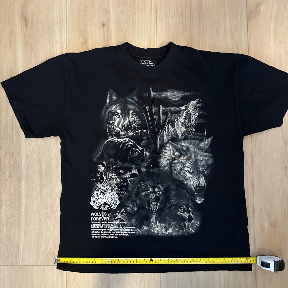 Darc Sport Death Arrives "Premium Vintage" Oversized Tee in Pigment Black
L